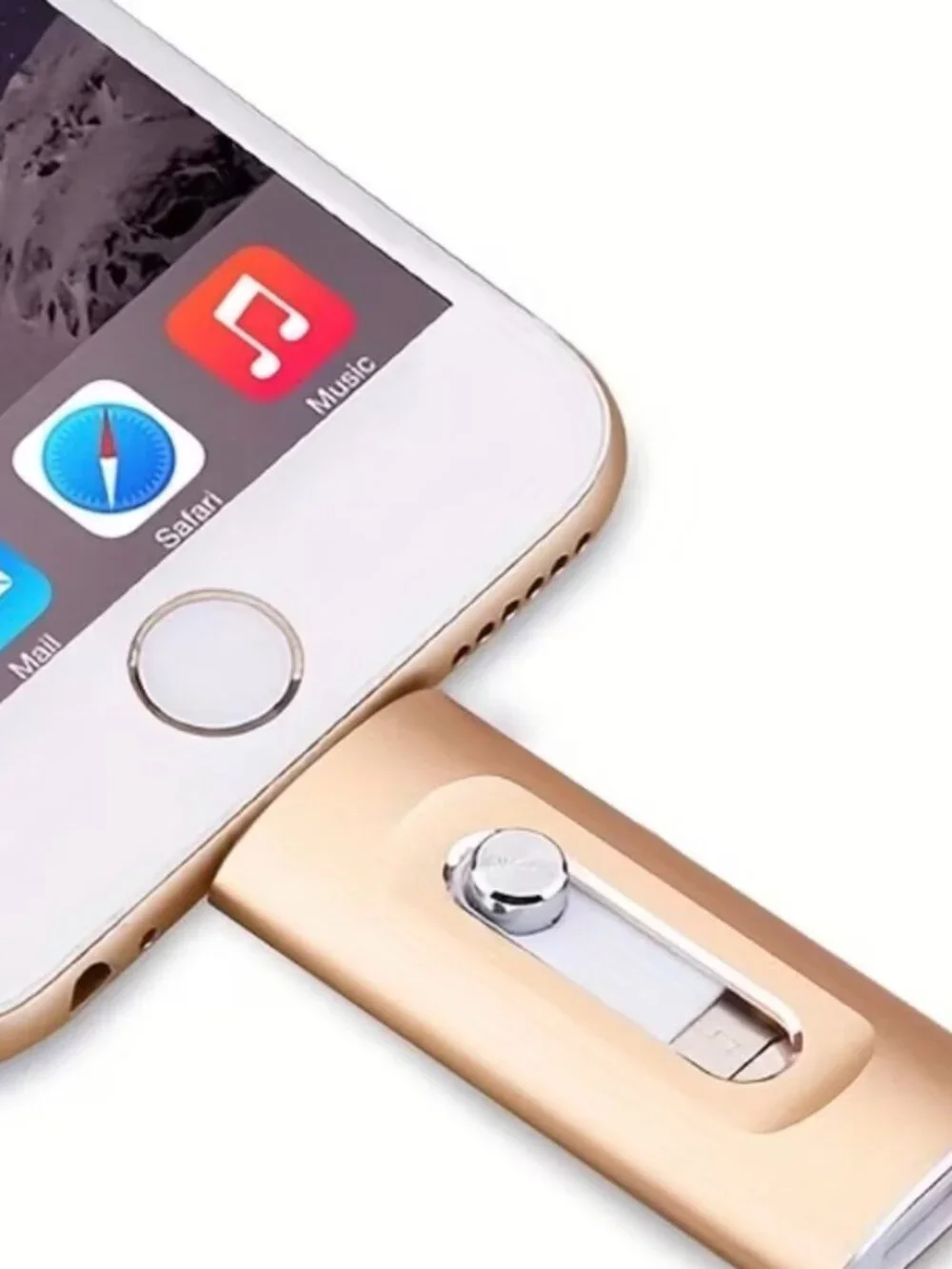 128GB Pink 3‑in‑1 Flash Drive – iPhone, Android & Windows Compatible